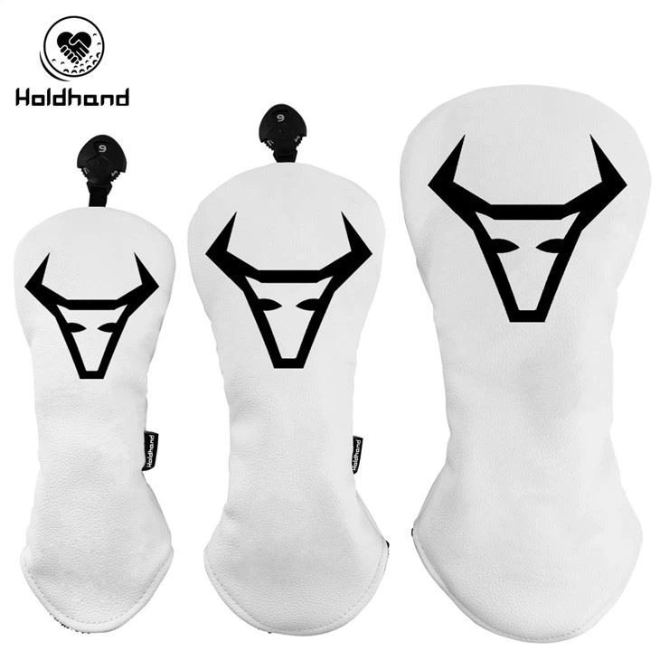 Bullhead 골프 운전사 머리 덮개 PU 가죽 연약한 안대기 주문 크기
