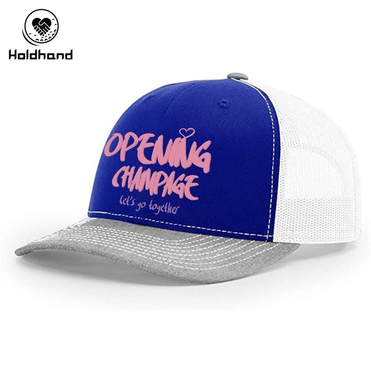 Fashion Design 2002 Hot Selling Trucker Hat Mesh Baseball Cap Adjustable Snapback Custom English Letter Pattern Design