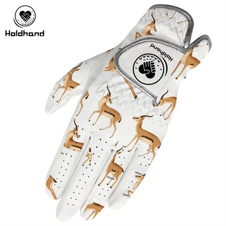 Genuine Leather Easy Grip Left Hand Cabretta Golf Glove For Mens Custom Logo